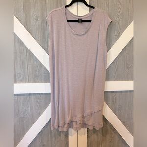 130. Active Life light lilac color dress with detailed bottom,PTP 23,L 39”